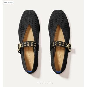 The Max Buckle Mary Jane Black Mesh